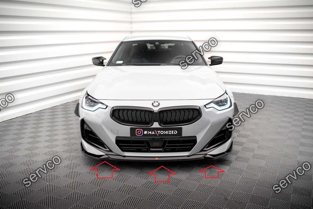 Pachet Set Splitter Exterior Lip Prelungiri Body kit tuning Bmw Seria 2 M240i G42 2021- v16 - Maxton Design
