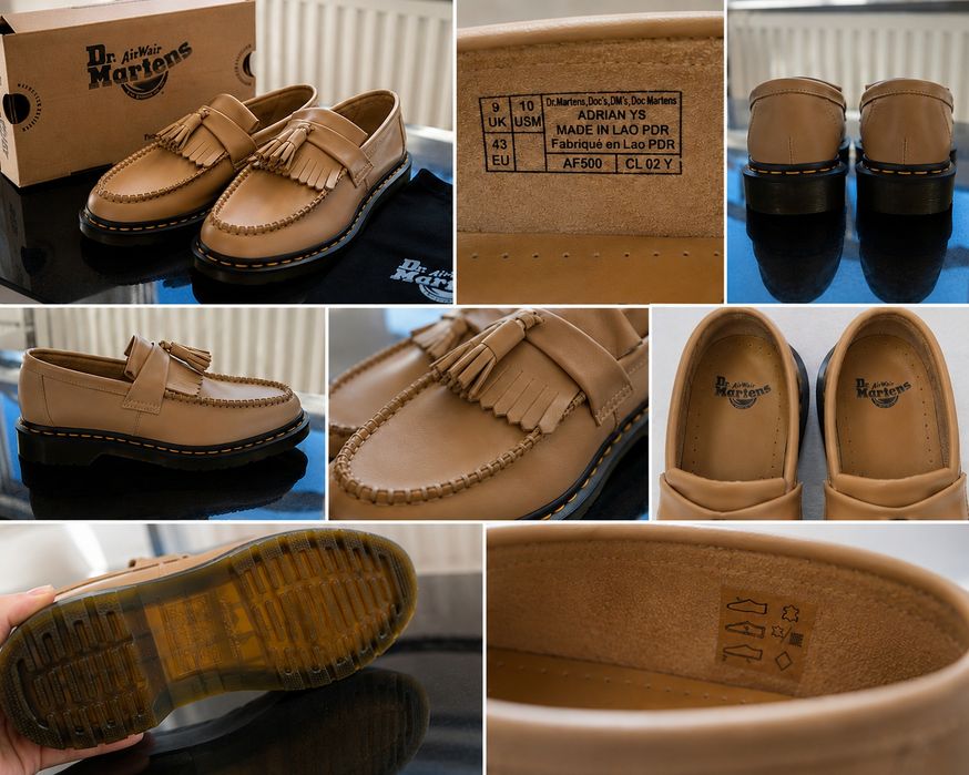 Dr. Martens Adrian YS Tassel Loafers EU43 | Saddle Tan | Model Rar