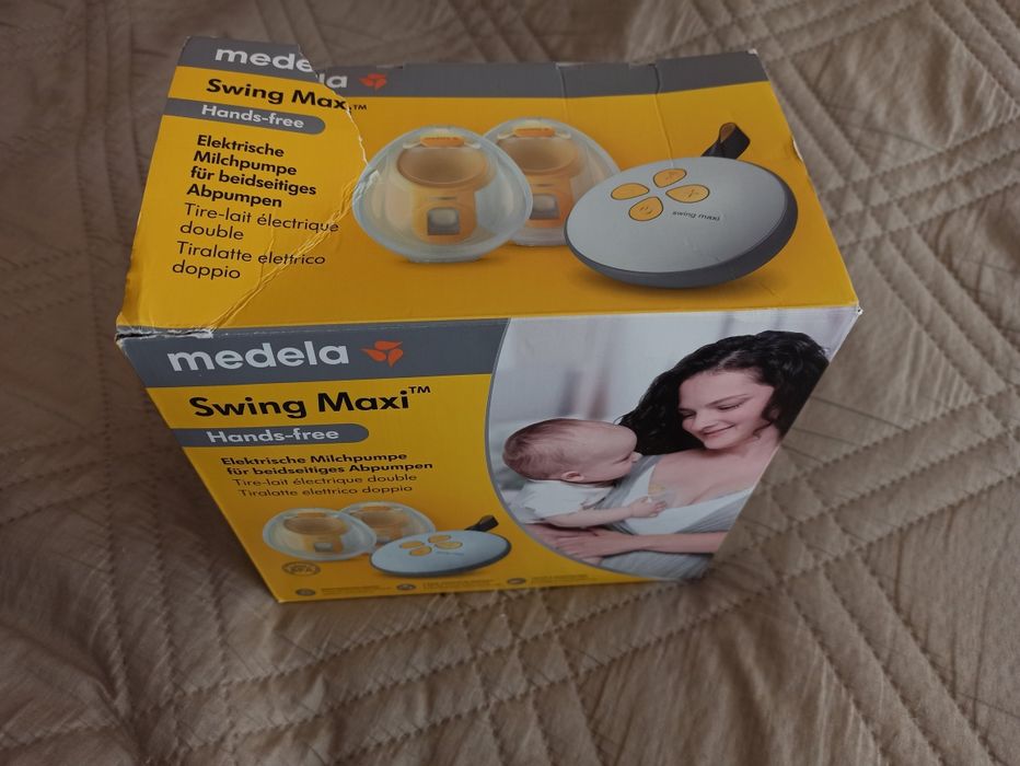 Двойна електрическа двуфазна помпа за кърма Swing Maxi Hands-Free - Medela