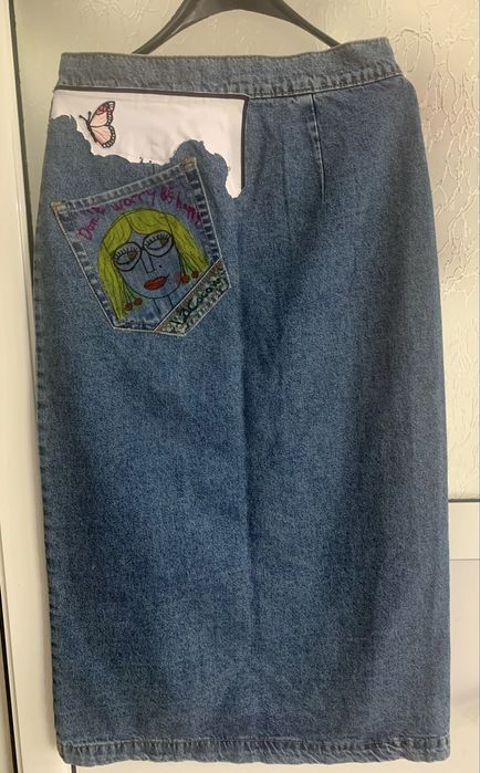 Дънкова дълга пола