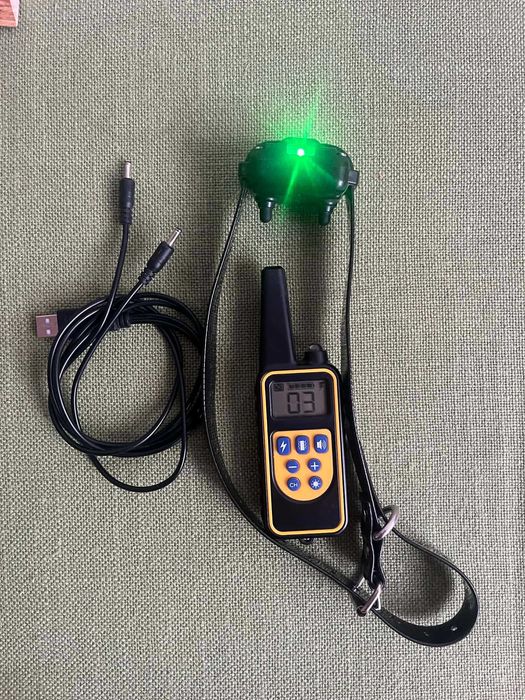 Zgarda electrica reincarcabila pentru dresaj caini