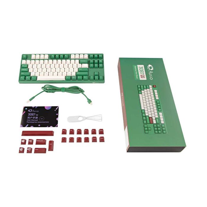 клавиатура Akko 3087 DS Matcha Red Bean