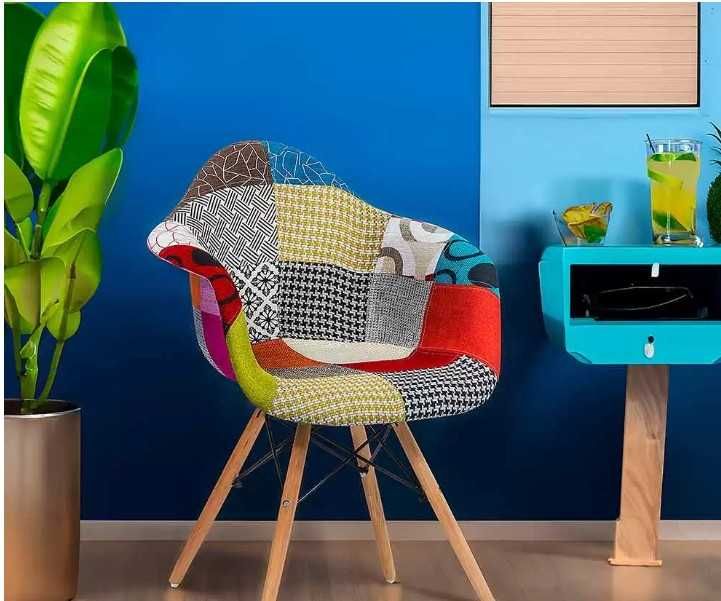 Scaun patchwork 4 buc Oferta