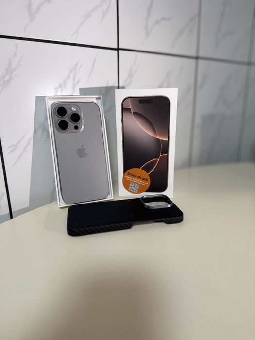 iPhone 16 Pro Ca Nou Natural Titaniun Garantie  5G Impecabil 128GB Liber De Retea