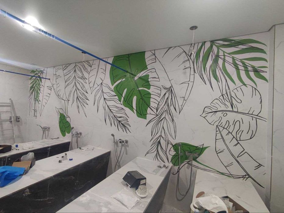 Художественная роспись стен, граффити.