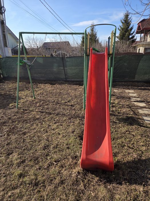 Tobogan cu 2 leagane