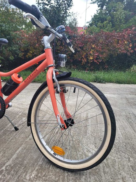 Bicicletă Riverside 500 20'' corail copii 120-135 cm