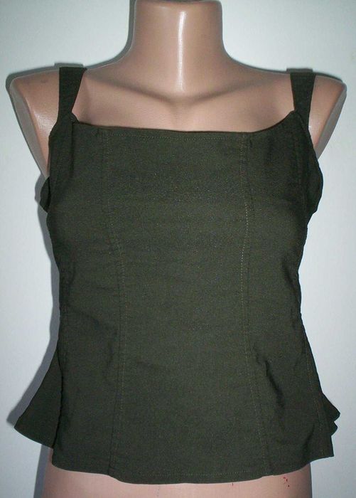 Top fir lame argintiu Bustiera blugi Jeans Pimkie maieu exotic colorat