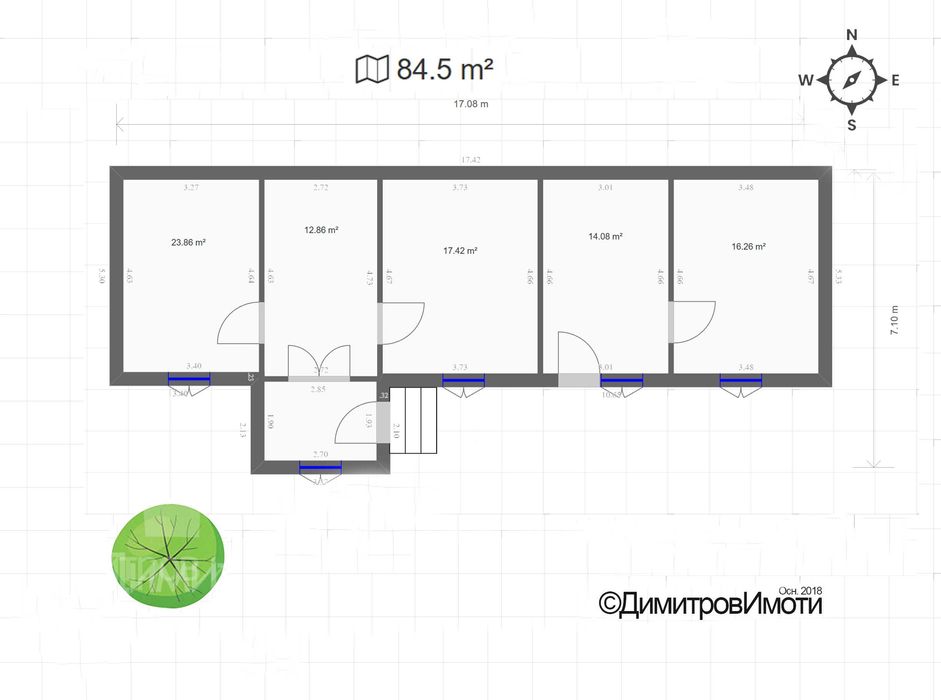 Продаваме самостоятелна тухлена къща в гр. Плиска с двор 1 дка и ГАРАЖ