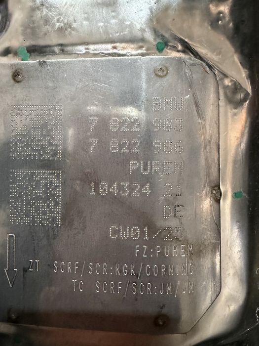 DPF / Filtru particule BMW X3 G45, X4 G46, Seria 5 G60 G61 2024-2026