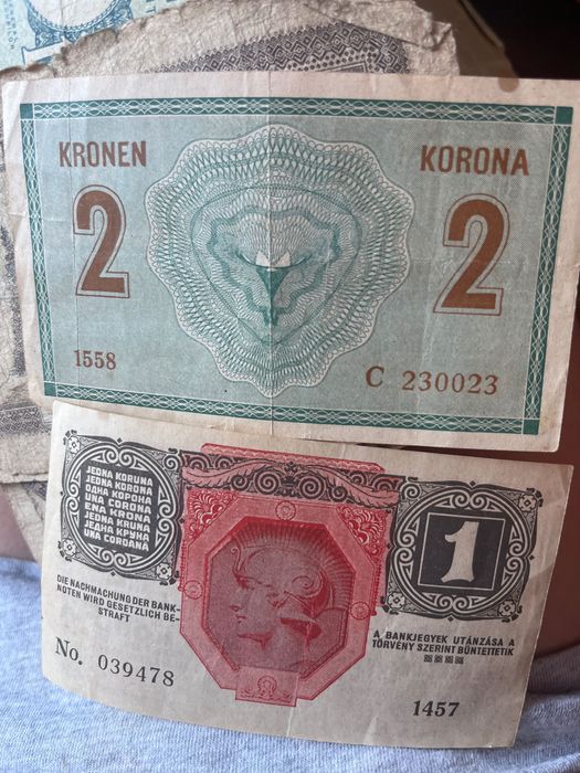 Bancnote vechi România și AustroUngaria 1942, 1945, 1916 colecție rară