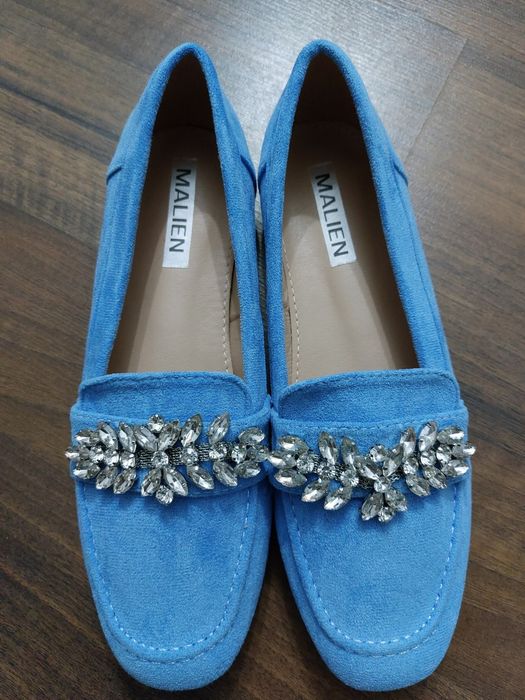 Mocasini bleu nepurtati mărimea 36