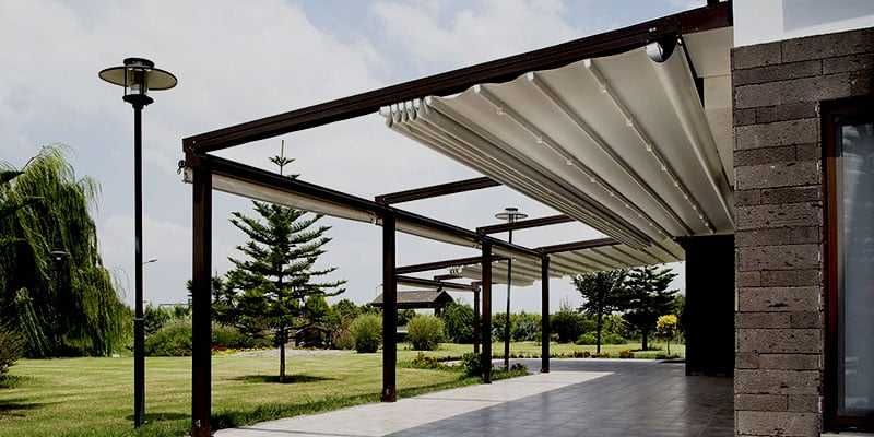 Автоматические тентовые перголы, Avtomatik pergola tizimi. (Турция)