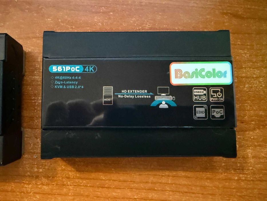 Basicolor HDMI KVM суич USB Extender 4K 60Hz KVM удължител Cat5e/Cat6