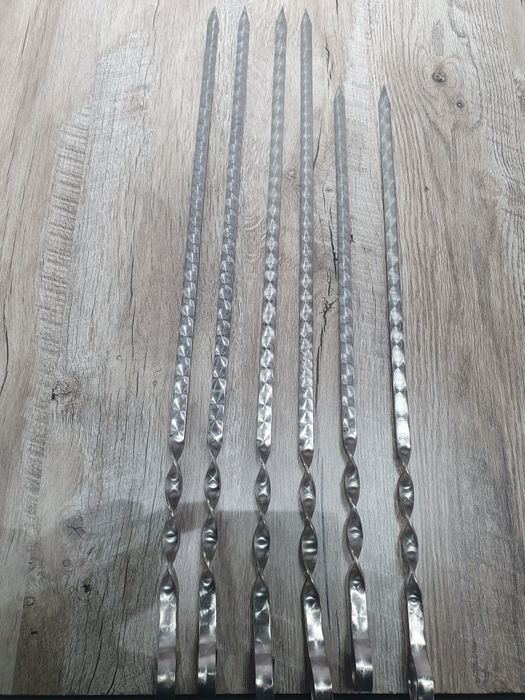 Шампур из нержавейки с узором