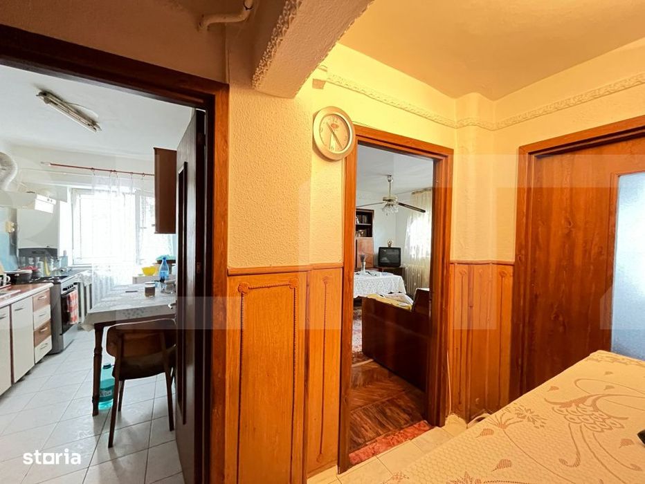 Apartament 3 camere semidecomandat, 58 mp, etaj 4 – zona Garii