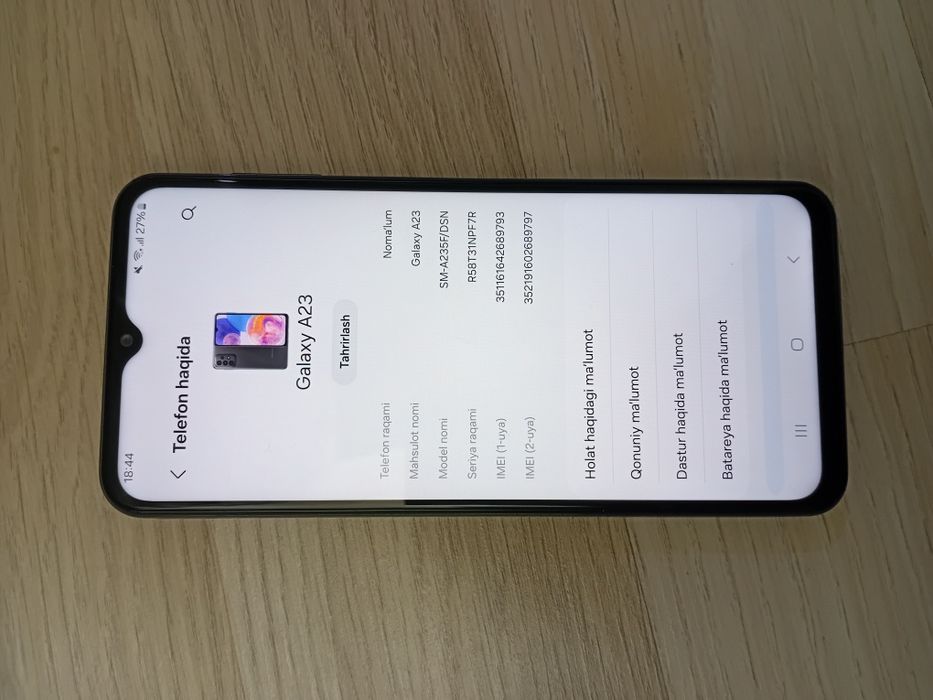 Samsung a23 4/64 имейдан отмаган
