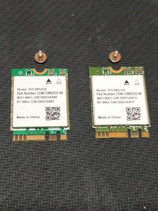 Placă Wireless Wi-Fi 6E - Realtek RTL8852CE interfață M.2/NGFF 2230 Tri-Band 2,4/5/6 GHz Bluetooth 5.3 viteză 5,4 Gbps - NOU