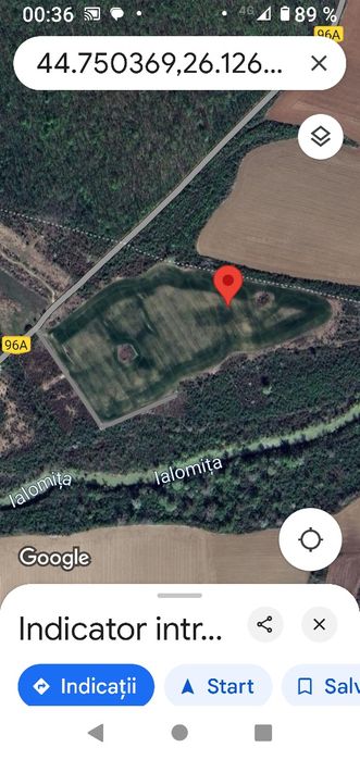 Vand teren intravilan Ciolpani-Luparia Ilfov 4236 m2 padure si raul Ia