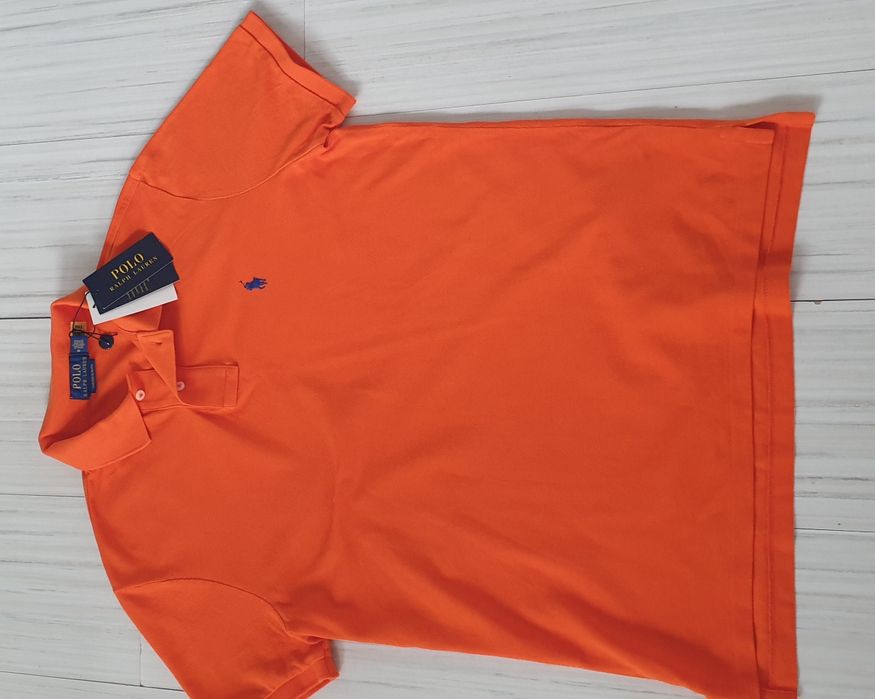 POLO Ralph Lauren Pique Cotton Custom Slim Fit  M НОВО ОРИГИНАЛ Мъжка Тениска