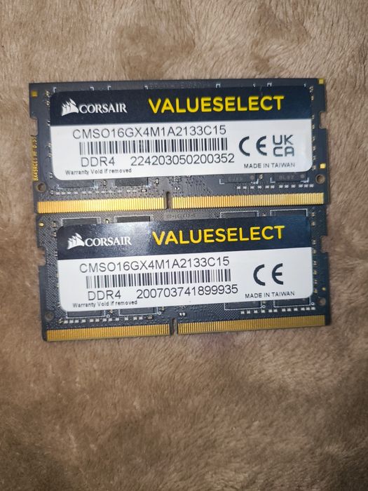 Corsair Value Select 16GB DDR4 RAM cu Viteză 2133 pentru Laptop
