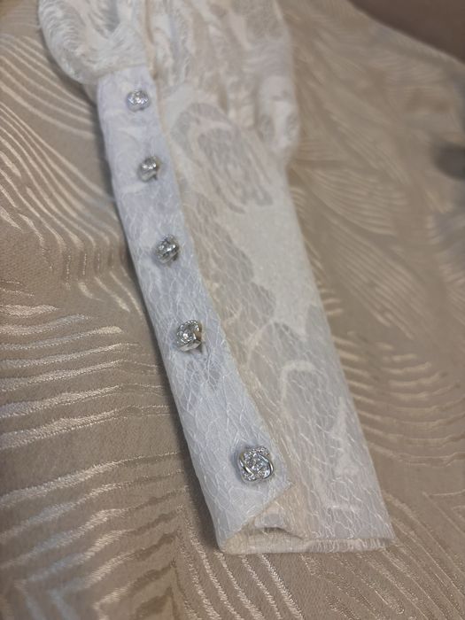 Белое платье Hand Made размер S
