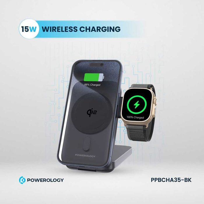 Powerology 10000mAh Qi2 MagSafe Power Bank. Есть доставка