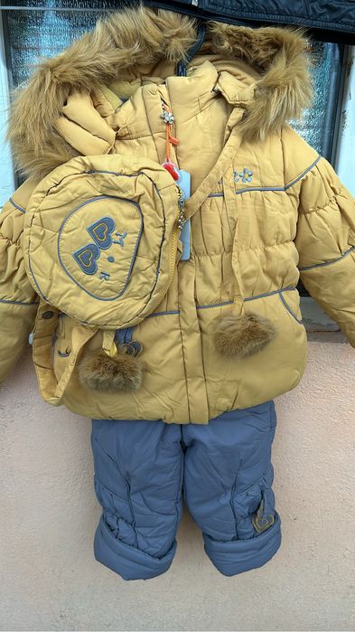 Зимнмй комбенезон девачеа и мальчик