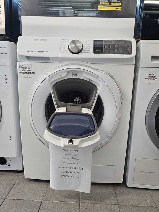 Mașină de spălat Samsung QuickDrive 8kg, 1400 RPM, AddWash, Smart Wi-Fi +Factura +Garantie 12luni