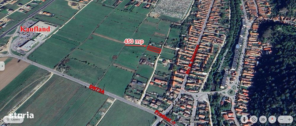 Teren intravilan – 3 minute mers pe jos de Kaufland| Proprietar direct