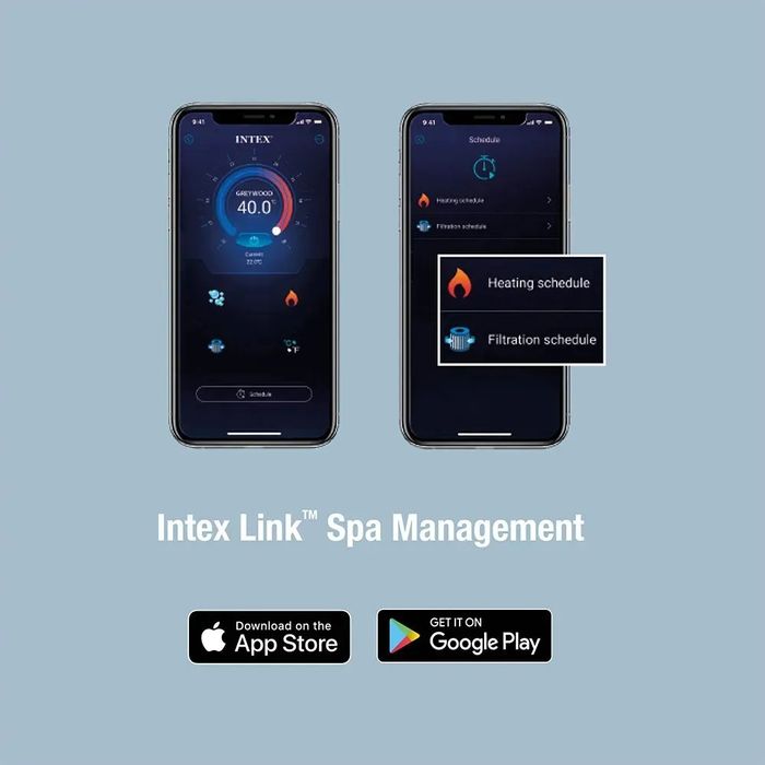 Надуваемо SPA джакузи Intex PureSpa™ Greywood Deluxe с Wi-Fi управлени