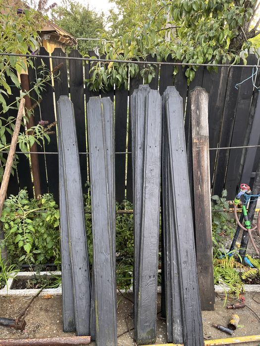 Vand porti gard fier cu lemn