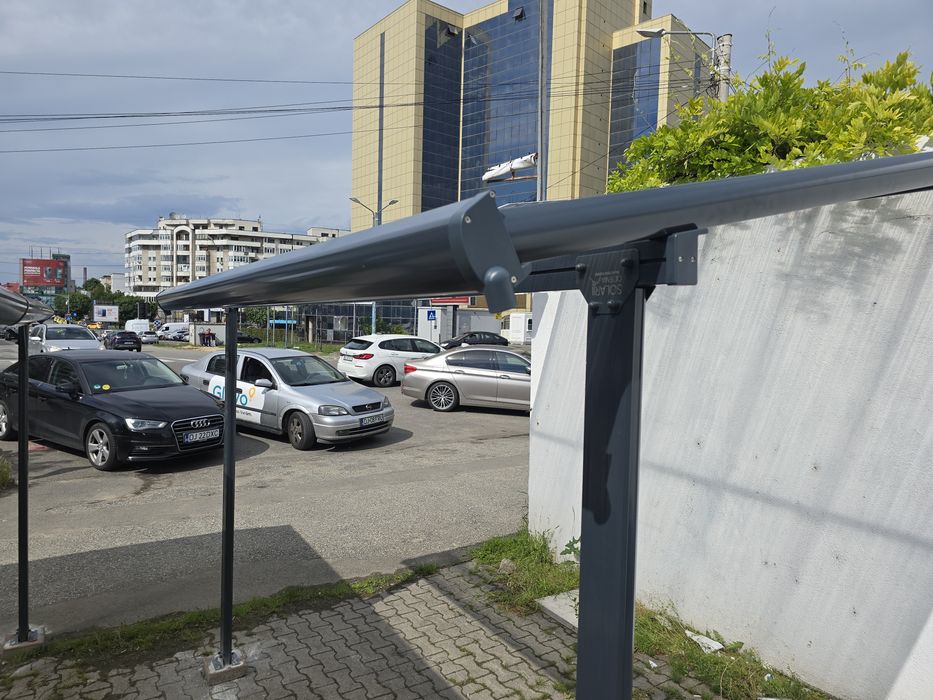 Pergola aluminiu acoperită cu policarbonat