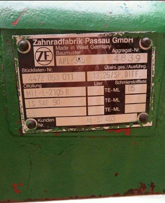 axa fata/punte fata John Deere 1640 2140 3140 3040 APL345  APL325