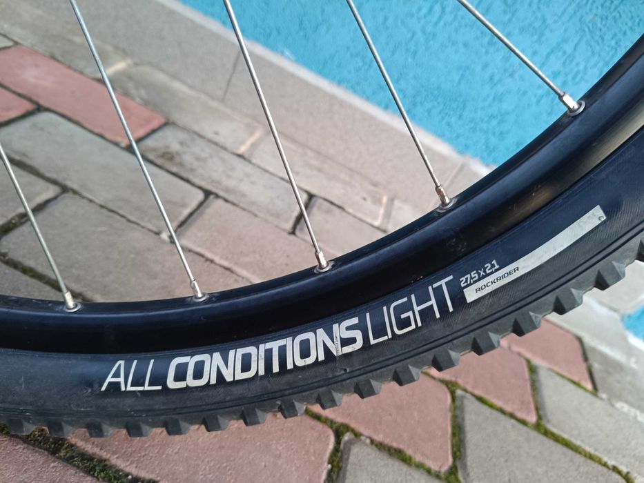 Bicicleta Rockrider ST120 M 27.5, frâne hidraulice, furcă sr Suntour xcm 30 , stare perfectă