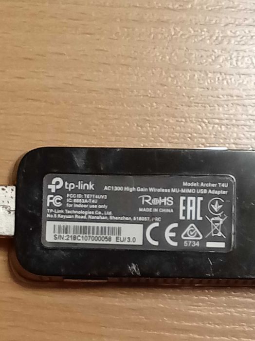 Adaptor wireless AC1300 TP-Link Archer T4U, MU-MIMO, dual band, USB 3.0