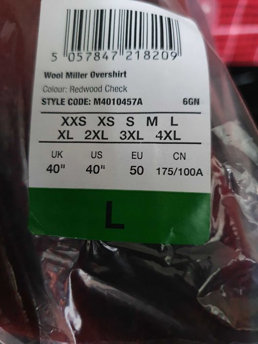 Нова вълнена риза  Miller SUPERDRY  L