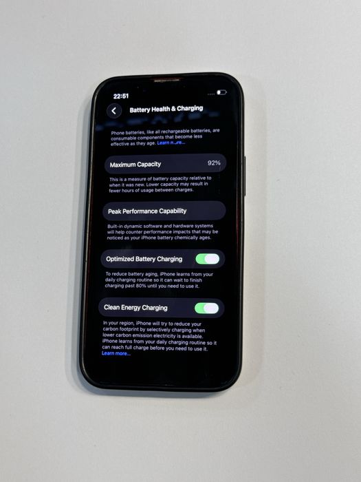 iPhone 13 mini • 128 GB • RED • 92% Bateria