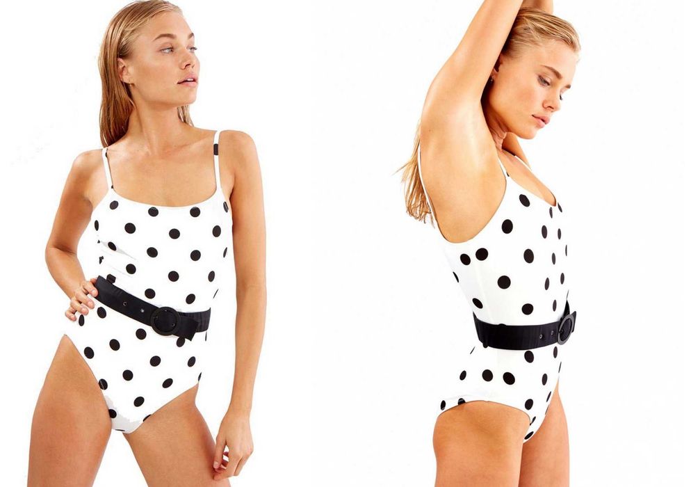 NOU! Costum de baie intreg Solid & Striped Nina Belt