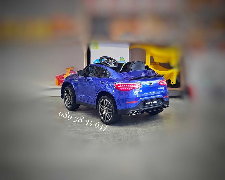 ТОП ЦЕНА!НОВО!Акумулаторен джип MERCEDES GLC63 AMG с 12V,меки гуми,USB