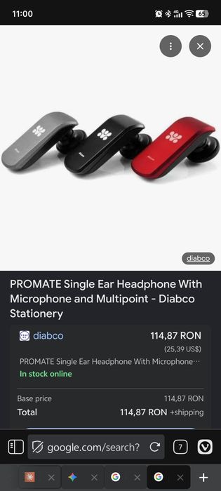 Promate Atom sleek multipoint pairing wireless headset