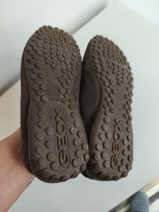 Мъжки мокасини GEOX U SNAKE MOC F  U 7207 F от кафяв набук