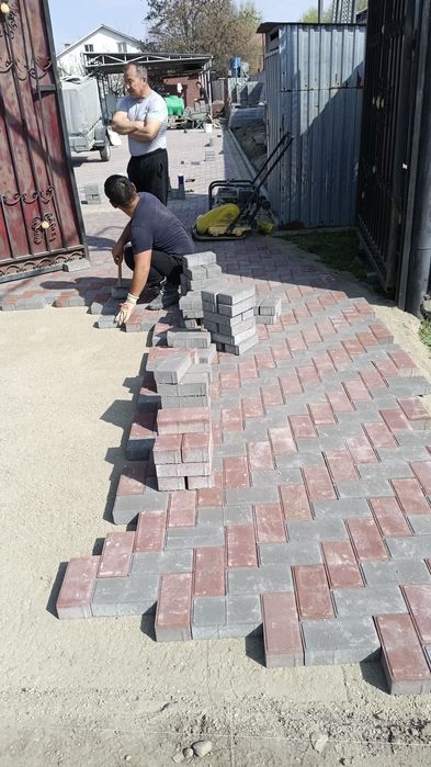 Укладка брусчатка