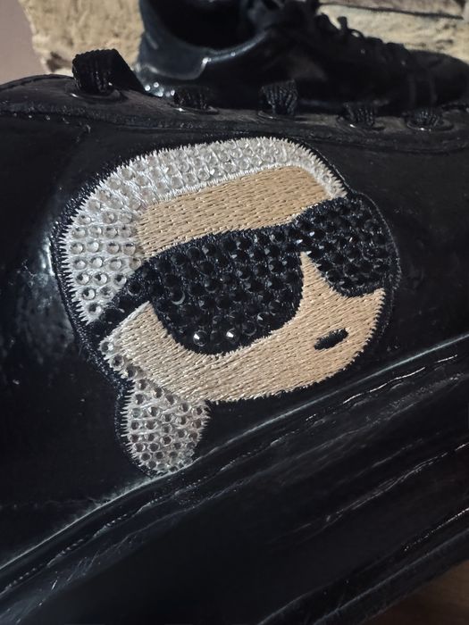 Обувки Karl Lagerfeld черни