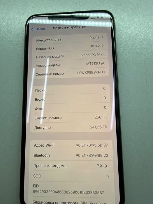 Iphone XS MAX 256 GB