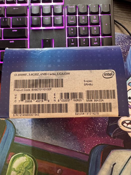 Процесор Интел Intel Core i3-10100f 4C 8T LGA1200