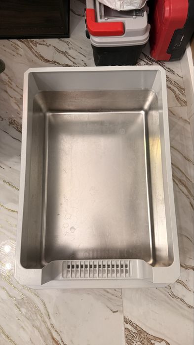 Litiera XXXL inox pisici SHAW® 50×30×70, cu lopățică inclusă, usor de curatat, rezistenta