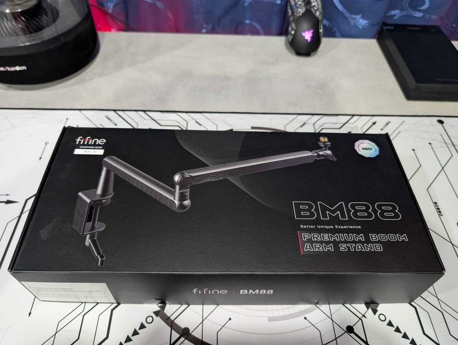 Suport de birou simplu pentru microfon Fifine BM88W si Microfon Hyperx