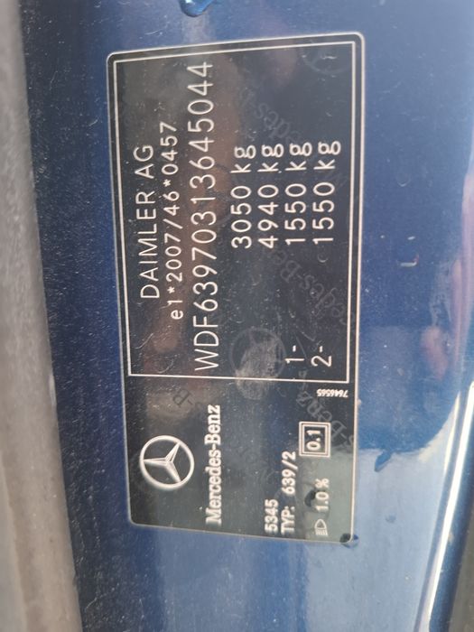 Elemente Caroserie Mercedes-Benz Vito 113 CDi Automatic An 2011