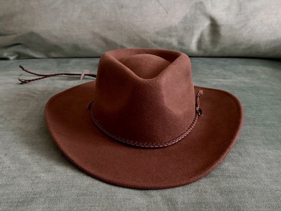 Pălărie western/cowboy 100% din lână australiană